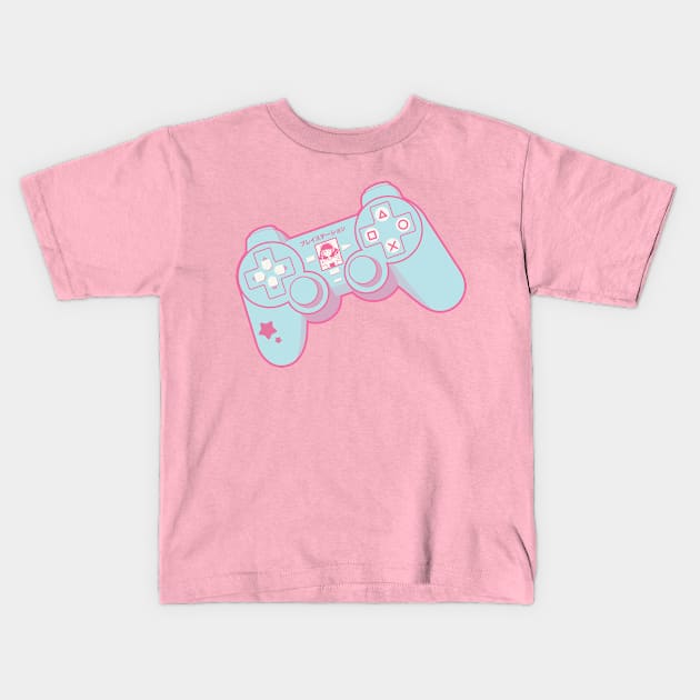 PS2 Controller Kids T-Shirt by nay__b